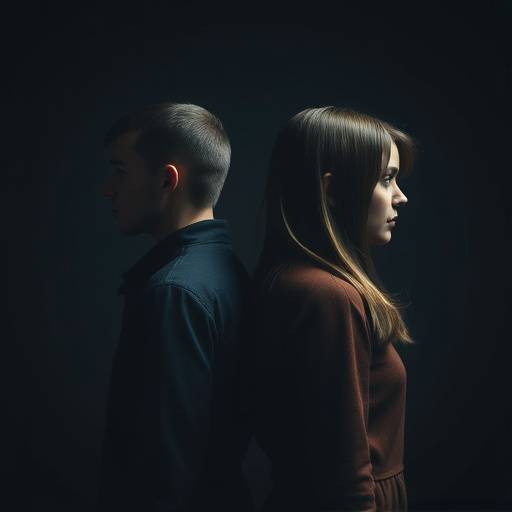 Echoes TV show poster: Two identical twins facing away from each other.